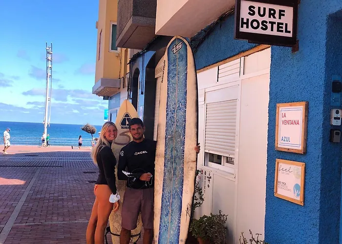 ホステル La Ventana Azul Surf ラスパルマス・デ・グランカナリア